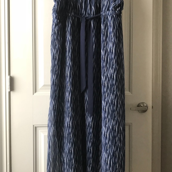 Lane Bryant Blue Chiffon Maxi - Plus Size - Picture 3 of 5